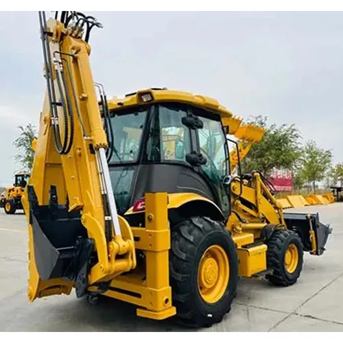 Backhoe nrog Pem Hauv Ntej Loader