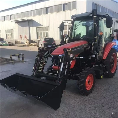 50HP Pem Hauv Ntej Loader Tsheb laij teb nrog cua -Cab hauv tsev - Ua rau ntau yam ua liaj ua teb
